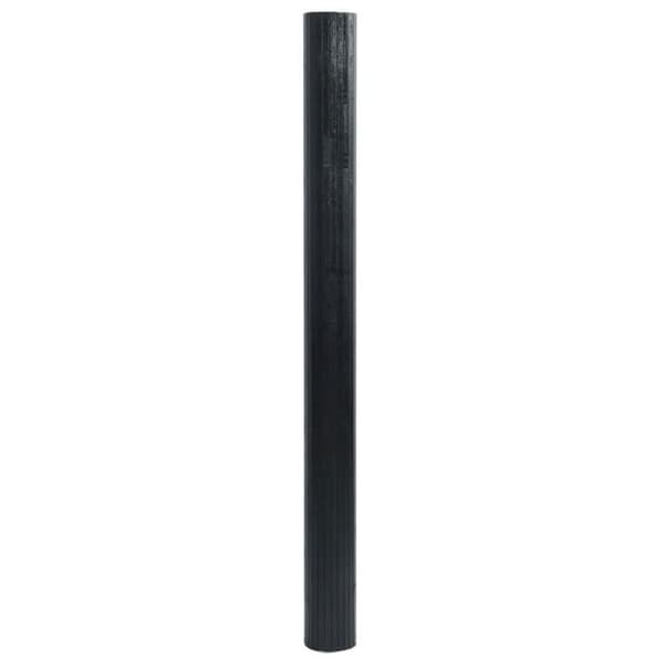 vidaXL Svart rektangulär matta 60x300 cm bambu, vardagsrumsmatta, rektangulär matta, modern matta, sovrumsmatta 376720