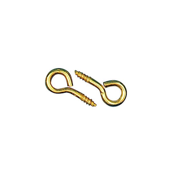 Ringformad mässing i guld 12x5 mm - 24 st