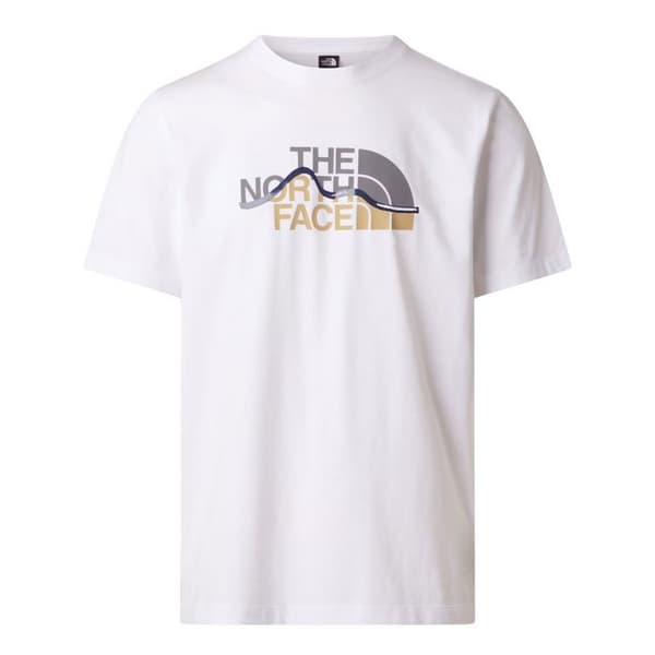 The North Face T-shirt Mountain Line Regular Vit - NF0A8GUXFN4