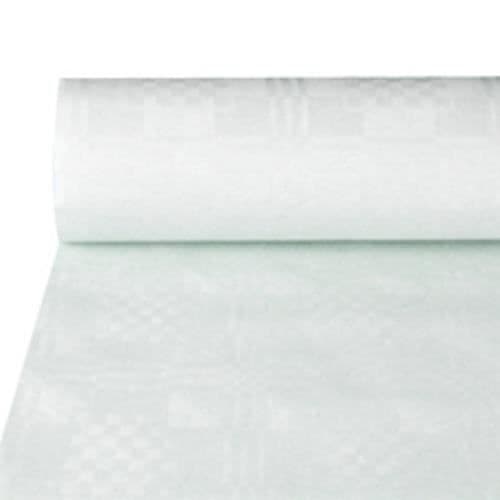 Damastduksrulle 50 m x 1 m vit