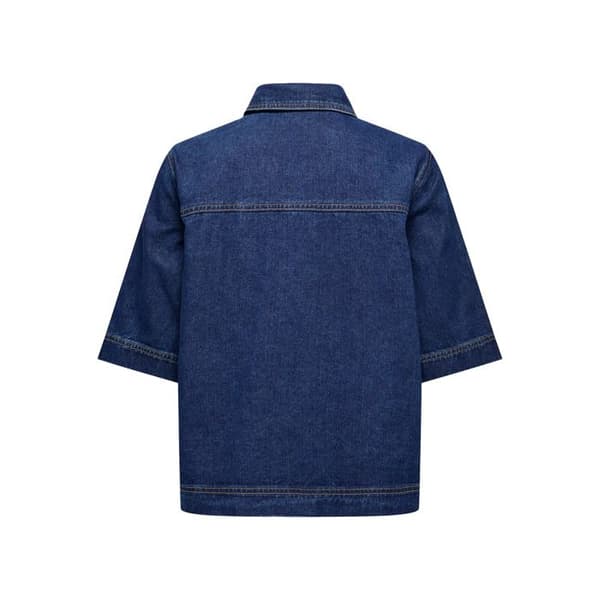 Kvinnors skjorta Only Belle - mörkblå denim