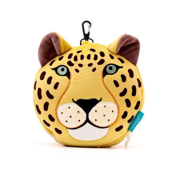 Resefiltkudde 2-i-1 - leopard Puckator Relaxeazzz