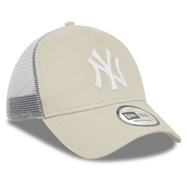 Keps - New Era - Yankees A Frame Trucker - Beige - Bomull - Justerbar