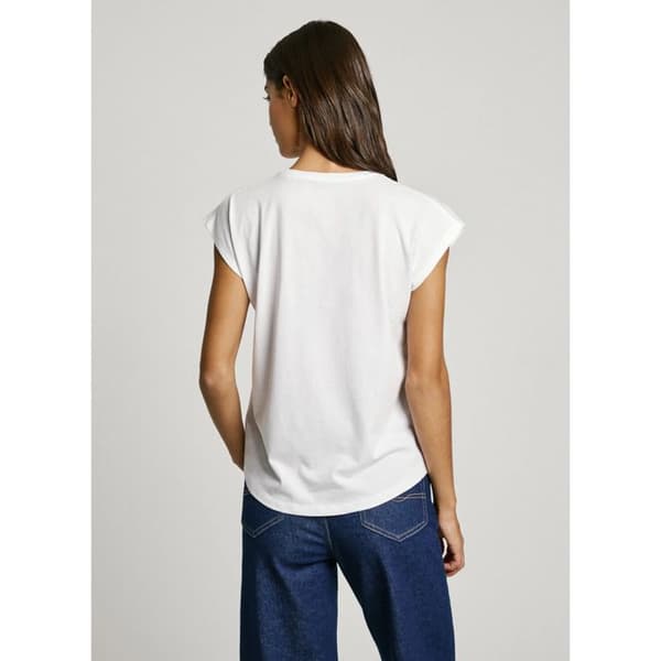 T-shirt Vit Dam Pepe Jeans Blooma