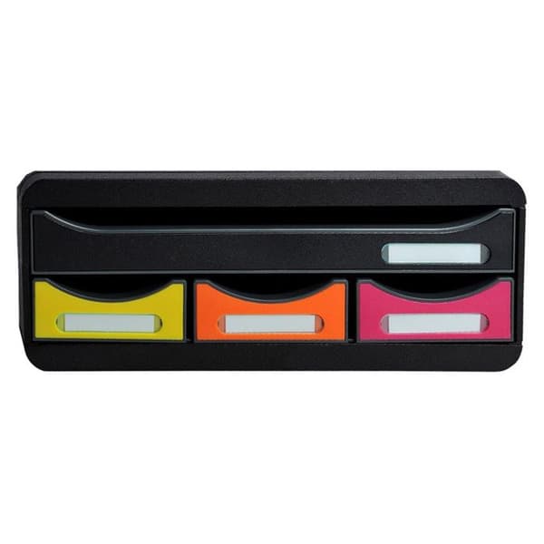 Förvaringsmodul Exacompta Iderama Toolbox Harlequin 4 lådor