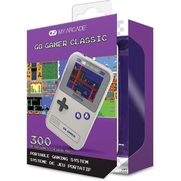 Min arkad - GO Gamer konsol bärbar - Lila/Grå