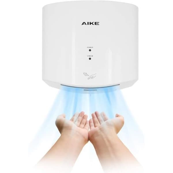 Sèche-Mains - AIKE - AK2630S - Energibesparing - Höghastighet - 1400W Vit