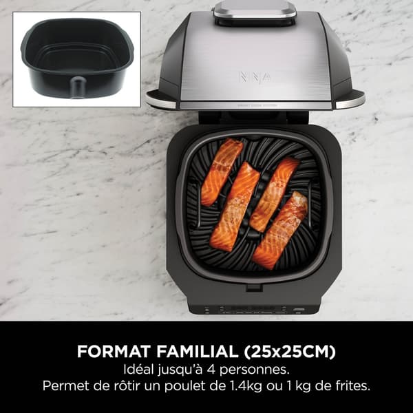 Grill NINJA - EG351EU - Kapacitet 5,7L - 5 tillagningsprogram - Termosond - 1760W
