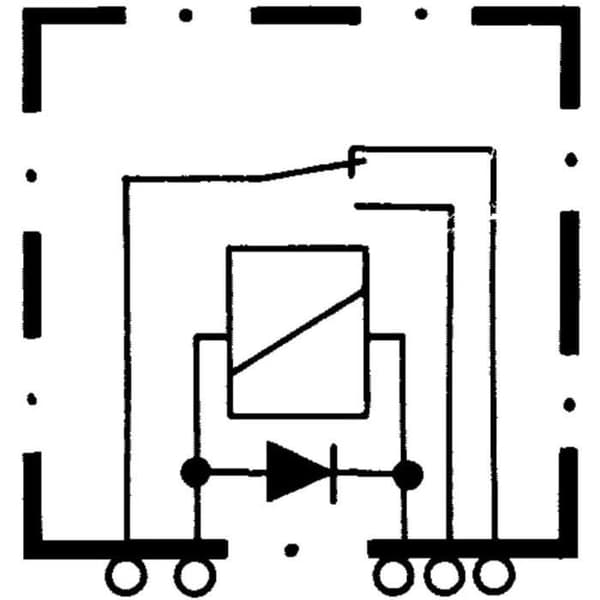Relä - Hella - 4RD 007 903-021 - 24V - 5 poler - Skydd IP54