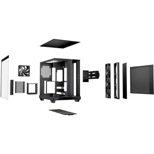 PC-chassi - Be QUIET! Light Base 500 - Kompakt - 4 fläktar 120 mm - Optimerad luftflöde - Vattenkylning 360 mm