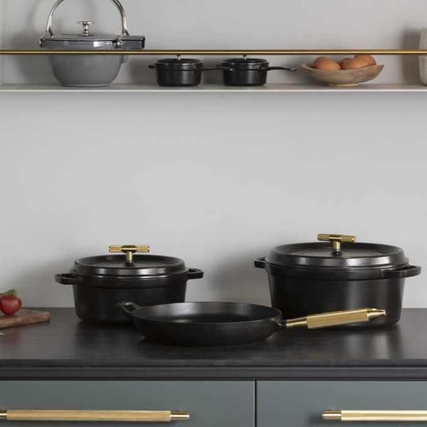 STAUB Cocotte Buster + Punch 24 cm Svart