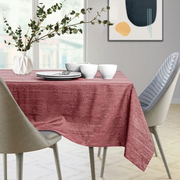 Bordslöpare - Vesta - Pressad ros - 40x250 cm - Glansig effekt