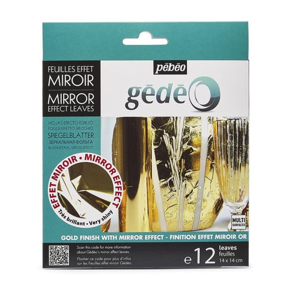 Spegelblad - Gédéo - Guld - 12-pack - Metall - Inomhus