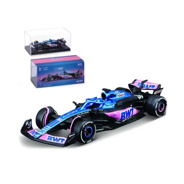 F1-bil Alpine A523 2023 1/43 - Ocon #31 - Premiumförpackning med hjälm