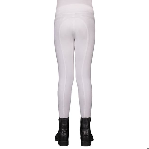 Ridsportleggings med grepp för barn QHP Kae - vit