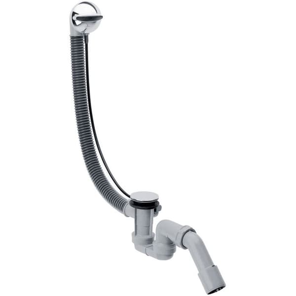 Automatisk badavlopp - HANSGROHE - FLEXAPLUS E - Självjusterande kabel - Kromfinish - 1 1/2''