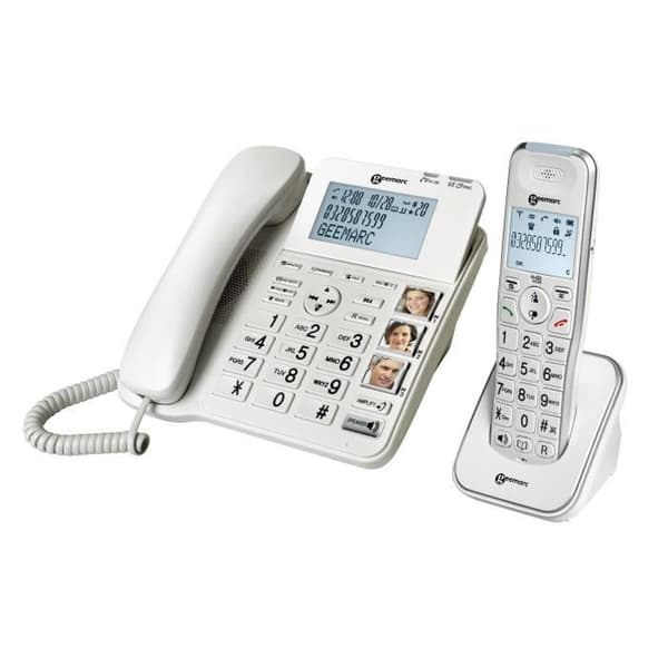 Trådlös seniortelefon GEEMARC AMPLIDECT COMBI 295 + AMPLIDECT 295 AD