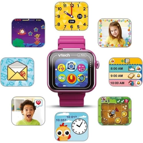 VTech - KidiZoom SmartWatch MAX Rosa Framboise