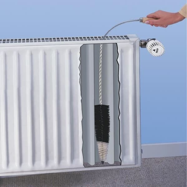 Platt radiatorborste