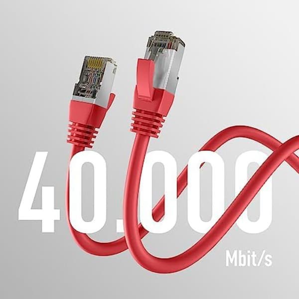 Patchkabel Cat8.1 - EFB-ELEKTRONIK - RJ45 - 1,5 m - S/FTP PIMF - Röd