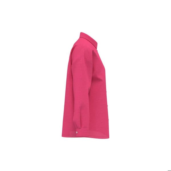 Oversized långärmad linneblus för kvinnor Spasso - hallonsorbet