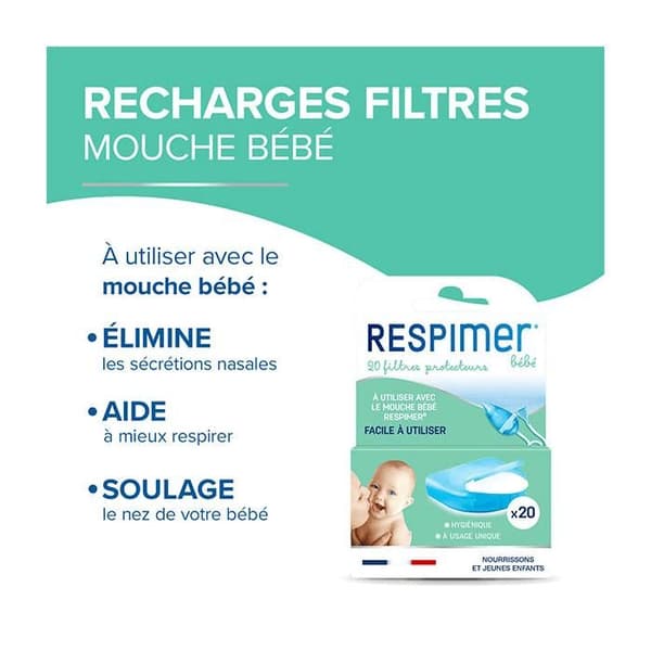 Respimer Recharge för Mouche-Bébé 20 enheter