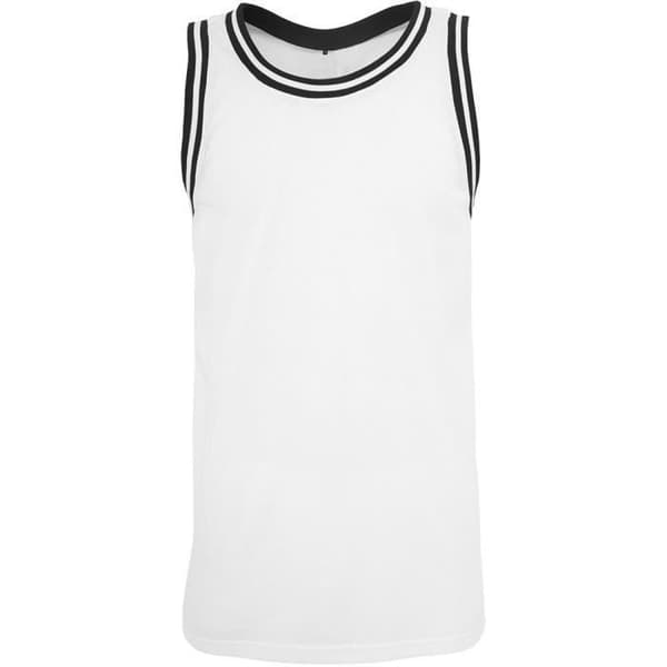 Bygg Ditt Varumärke Tanktop Cache-Cou, Vit, XL Man
