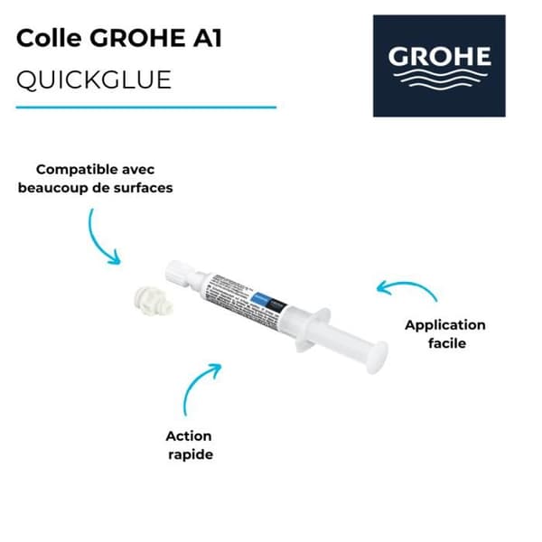 GROHE QuickGlue A1 för åtkomst med en fästplatta
