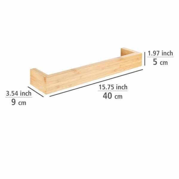 Handduksställ - WENKO - Bambusa - Bambu Trä - 40x9x5 cm - Brun