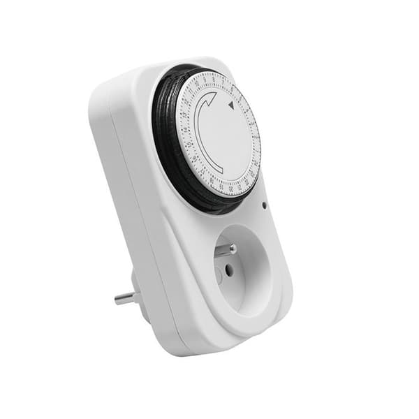 Elprogrammerare - 3500W - AC220-240V - Vit - Plast - IP20 - 16A - Frekvens 50-60Hz