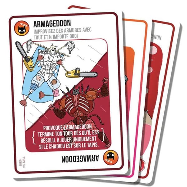 Brädspel - Exploding Kittens - Bra vs Dåligt - 53 kort - 2 till 5 spelare - 15 minuters spelande