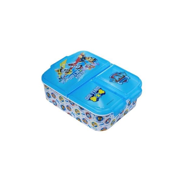 Lunchlåda - 3 låsbara fack - Plast - Blå
