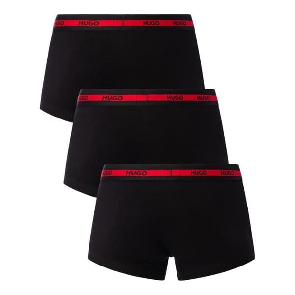 HUGO För män Pack med 3 trunks, Svart