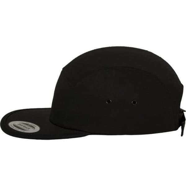 Snapback-keps - Flexfit - JOCKEY - 5 paneler - 100% bomull - Svart