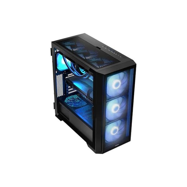 PC-chassi - Modecom - Horizon ARGB Flow - MIDI - USB 3.0 x2 - Typ-C - Svart