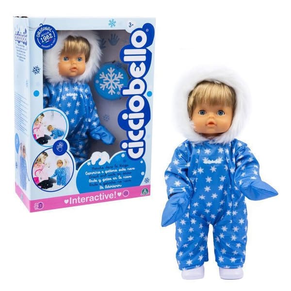 Cicciobello - Dansa i Snön, Interaktiv Docka, 42 cm, Vinterkläder, För barn från 3 år, CCBD6