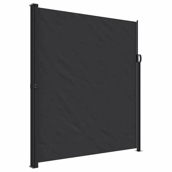 vidaXL Fällbar sidokappa svart 220x600 cm 4004564
