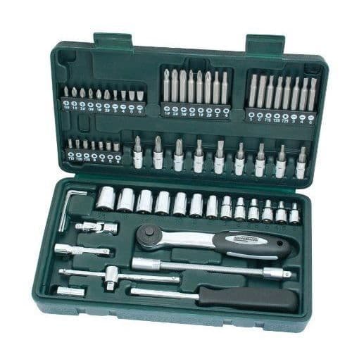 Fälgsats - MANNESMANN - M29165 - 1/4" - 65 delar - Metall