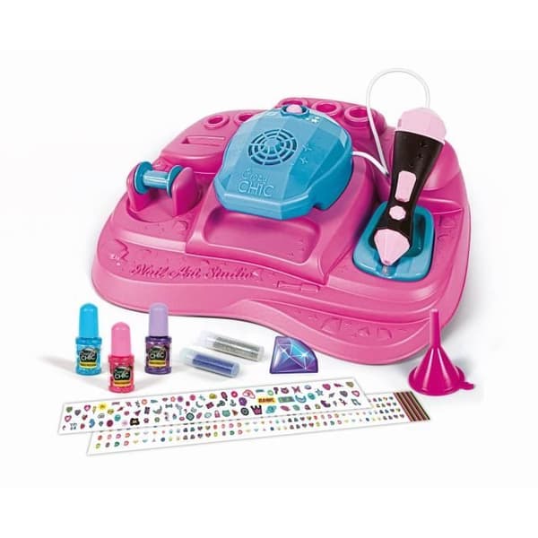 Clementoni - Nail art studio - Glittermaskin + lacktork - Lack ingår