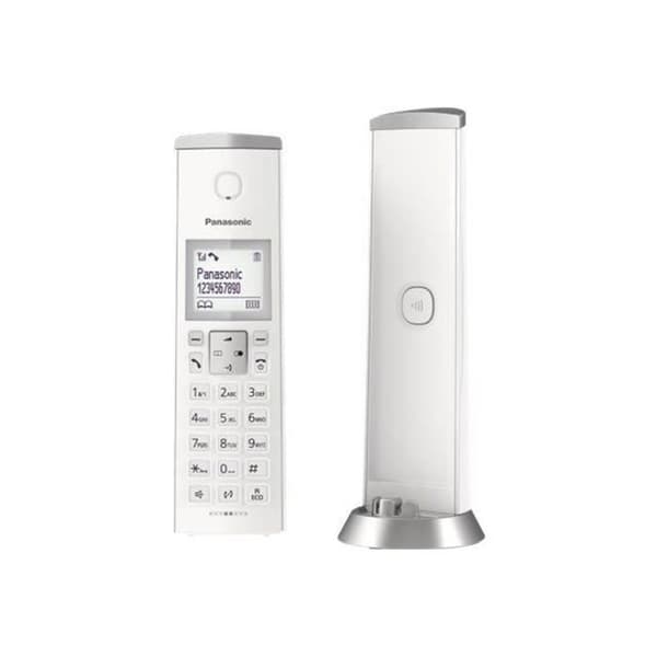Trådlös telefon - PANASONIC - KX-TGK212SP - Nummerpresentatör - DECT - Vit