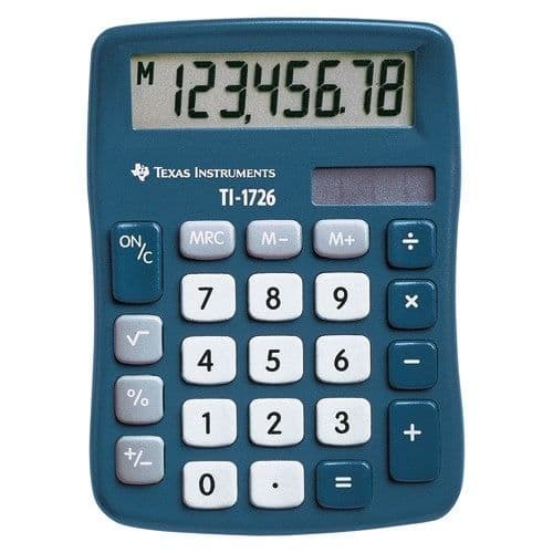 TEXAS - TI 1726 8-siffrig fickkalkylator