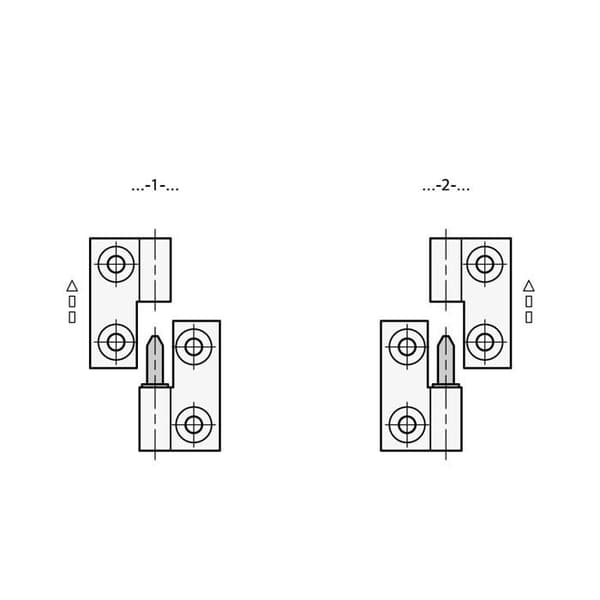 Fästelement Ganter normelement - GN 337.1-50-50-6-A-2-SW