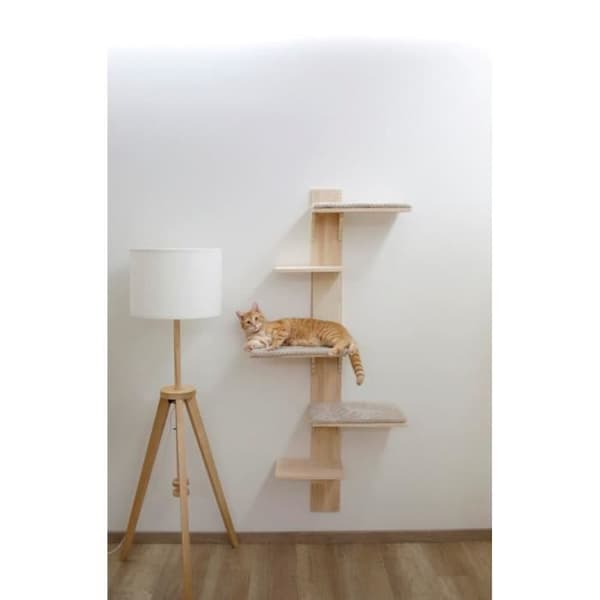Kattträd - Kerbl - Timber - Beige - 150 cm - 3 sovytor