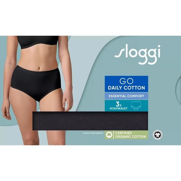 Hög midja trosa dam Sloggi Go Daily (x3)