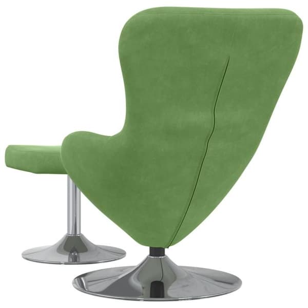 Fåtölj - Ägg - Ljusgrön sammet - 1 plats - Modern design
