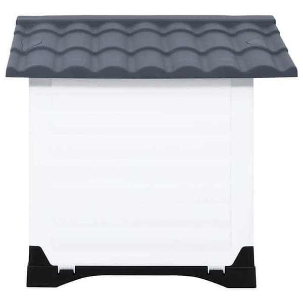 vidaXL Dog Kennel Grå 90,5x68x66 cm Polypropen 152230