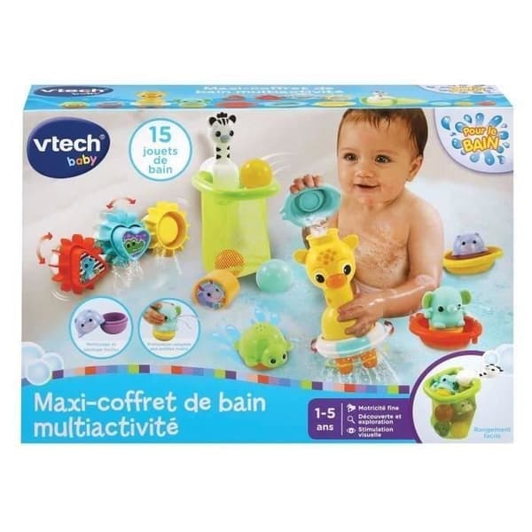 VTECH MAXI multiaktivitetsbadset - Mekanisk giraff - För barn från 5 månader till 5 år