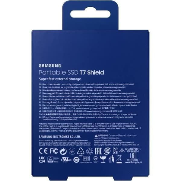 SAMSUNG Extern SSD T7 Shield Blue 1 TB MU-PE1T0R/EU