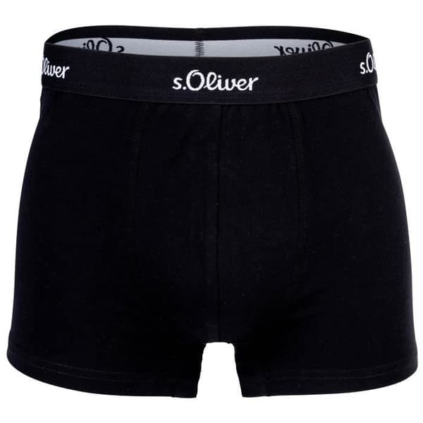 Kalsonger Herr - s.Oliver - Pack om 3 - Enfärgad - Elastisk Midja - Stretchbomull
