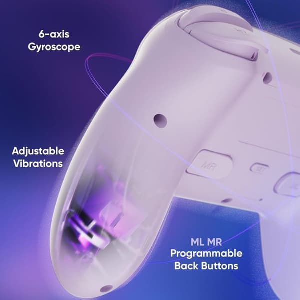 Spelkontroll - ONIVERSE - Walli - Trådlös Bluetooth - Hall Effect joysticks - Kompatibel med Switch & PC